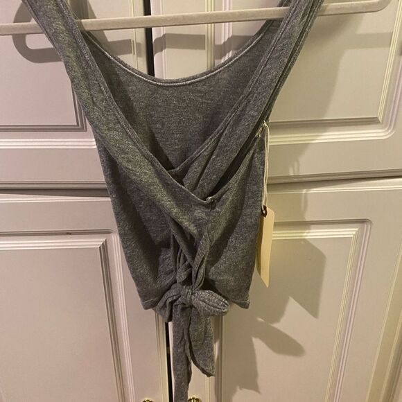 Lanston x revolve Oversized Tie Back Tank grey NWT size medium - Picture 4 of 4